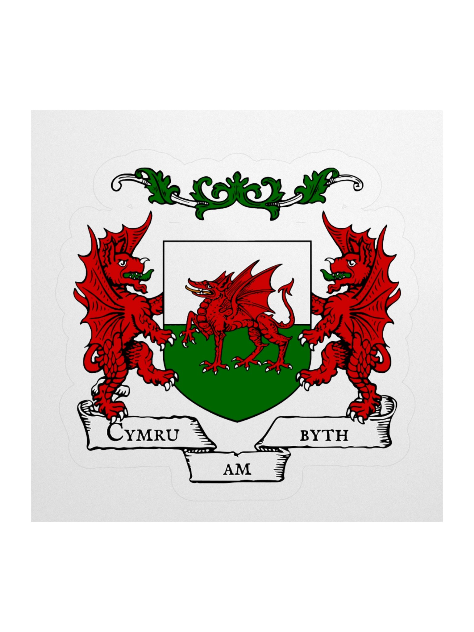 Cymru am Byth Kiss Cut Sticker product image (2)