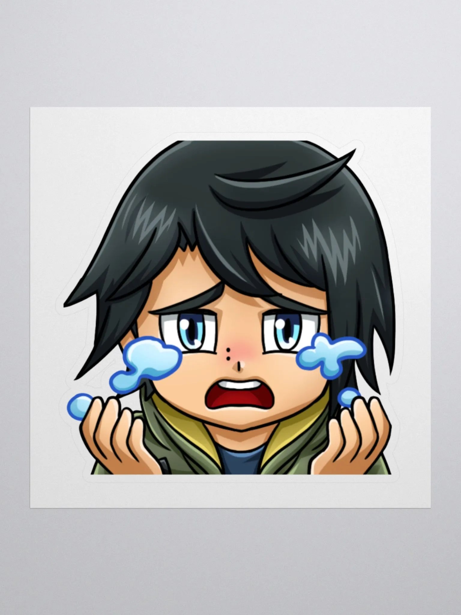 Grizexia Cry Emote Sticker product image (1)