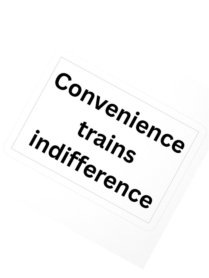 Convenience Trains Indifference product image (2)
