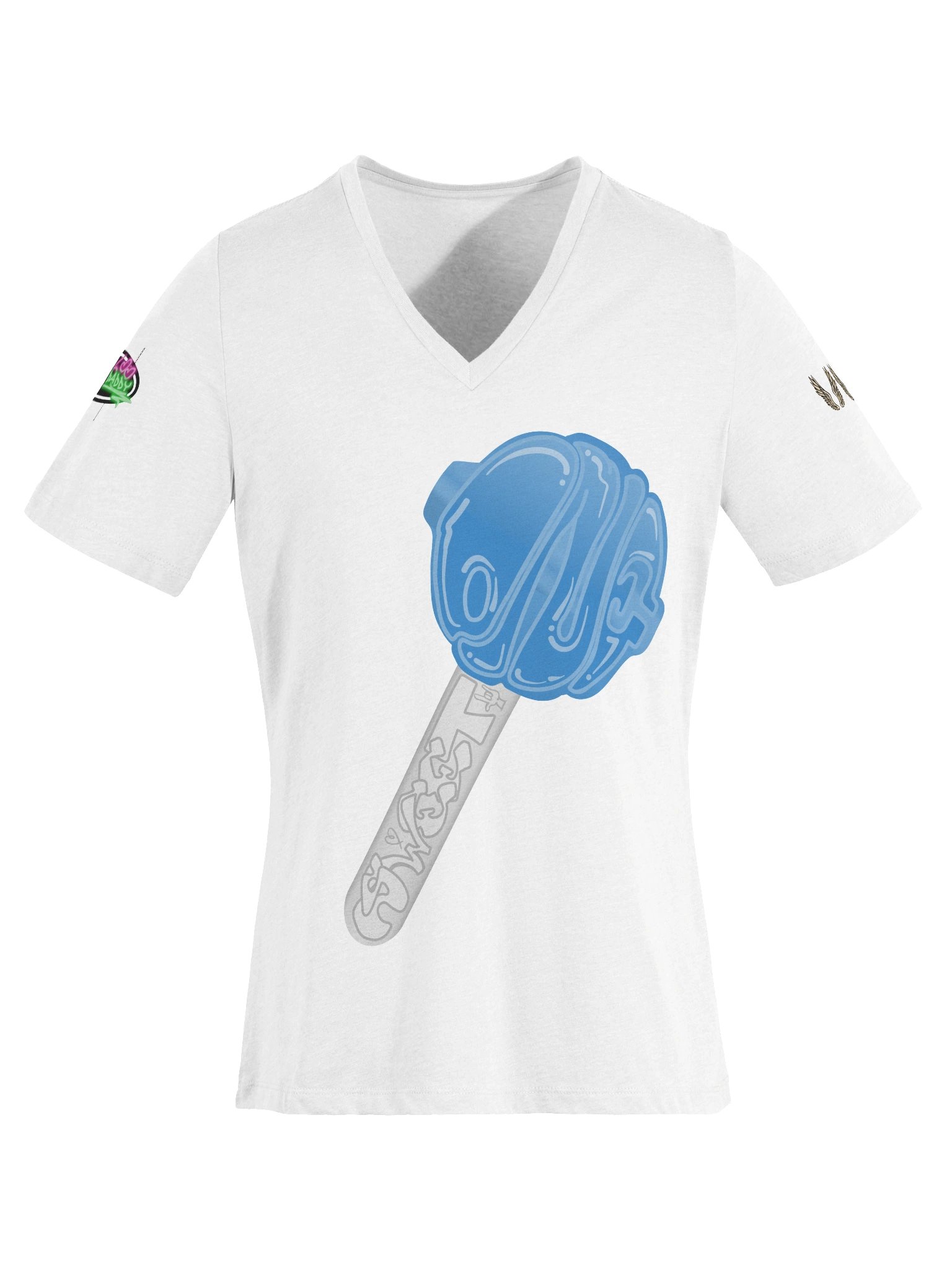 Blue Raspberry Sweet One V-Neck Shirt product image (43)