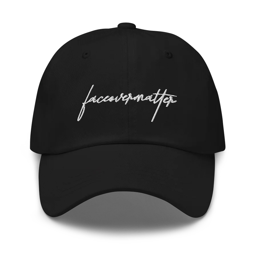 Faceovermatter Dad Hat (Black) product image (2)