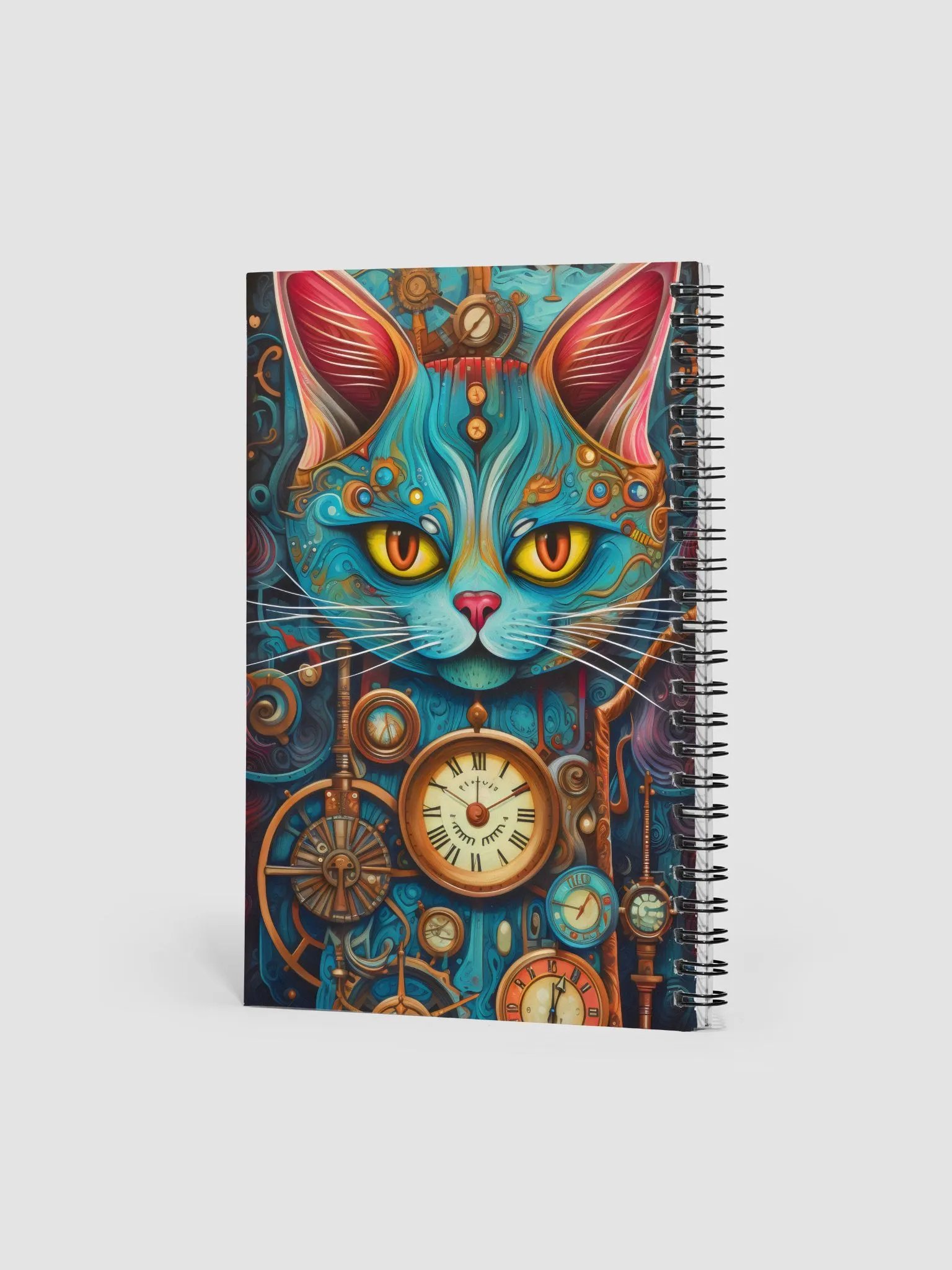 Steampunk Cat Spiral Notebook product image (2)