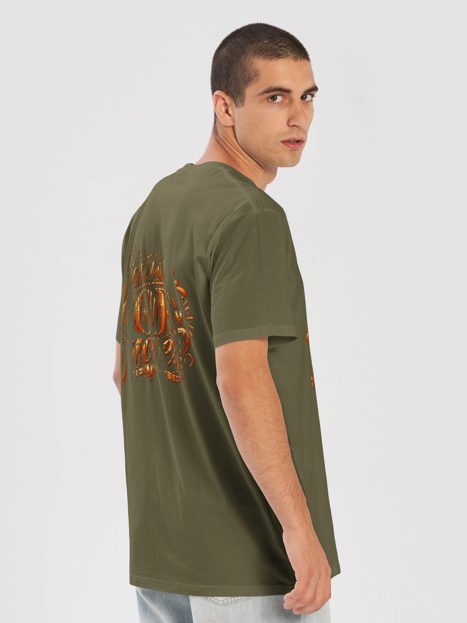 Orange — Have a Heart-to-Heart with Jesus | Then Watch GOD Move Christian Faith Premium Unisex T-Shirt product image (8)