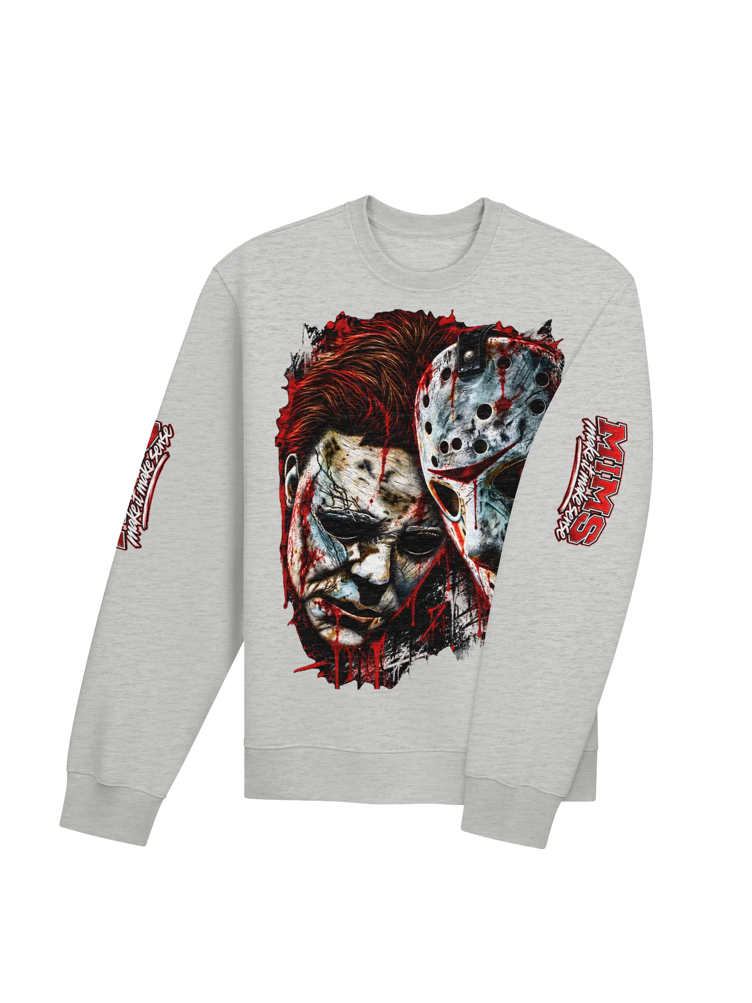 Twin Mask Horror Sweatshirt product image (8)