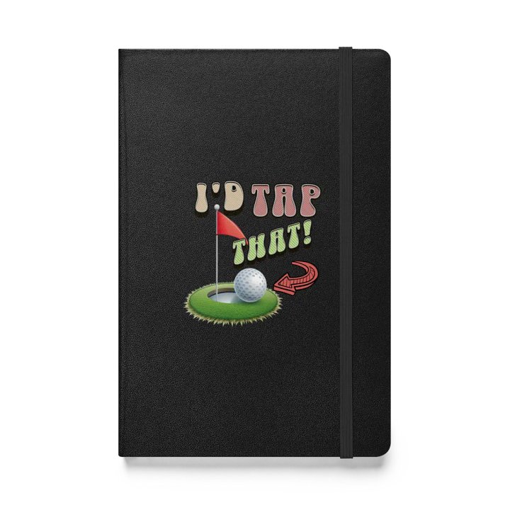 Id Tap That! Golf Ball Hardcover Notebook product image (1)