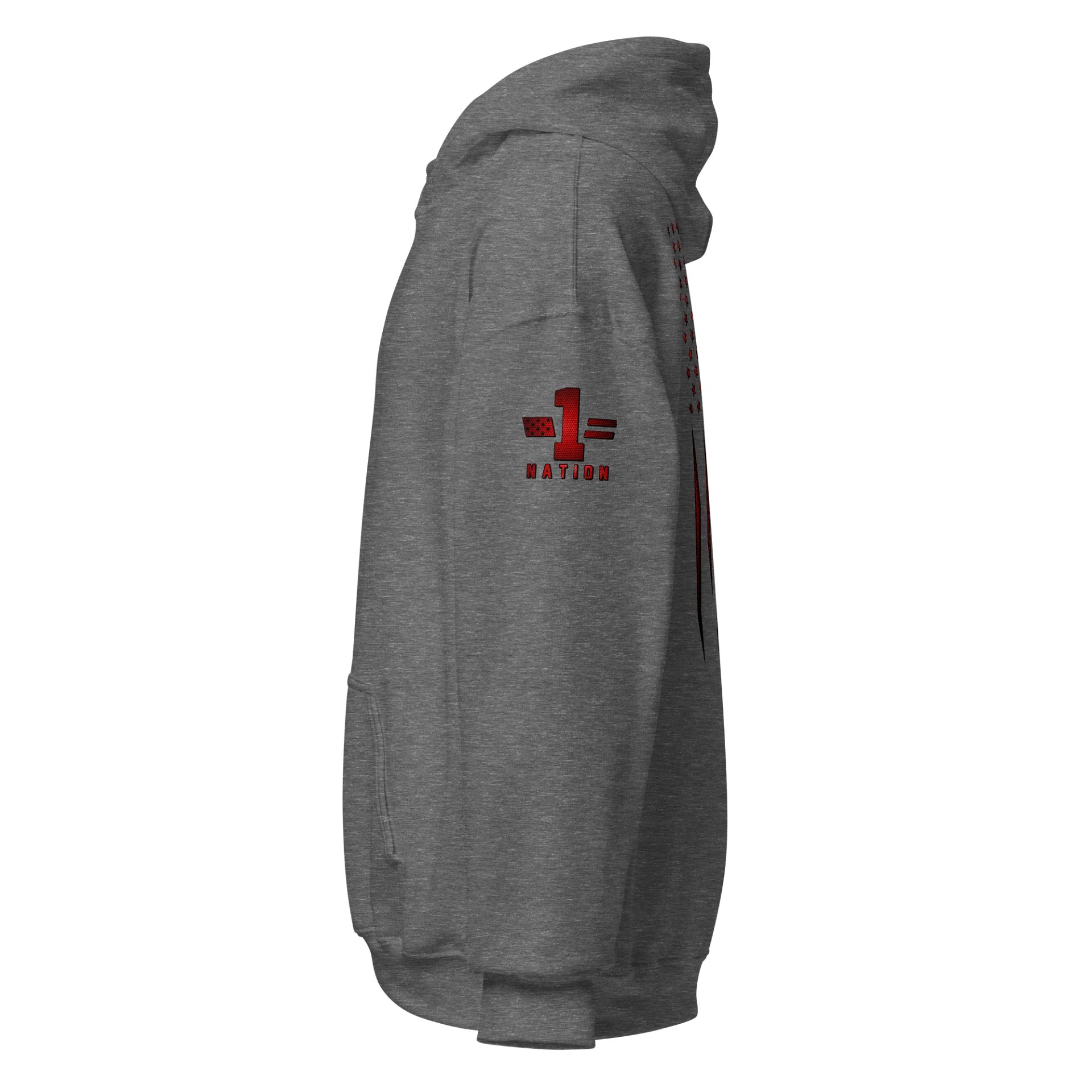 Red Carbon Onyx American Flag Hoodie product image (6)