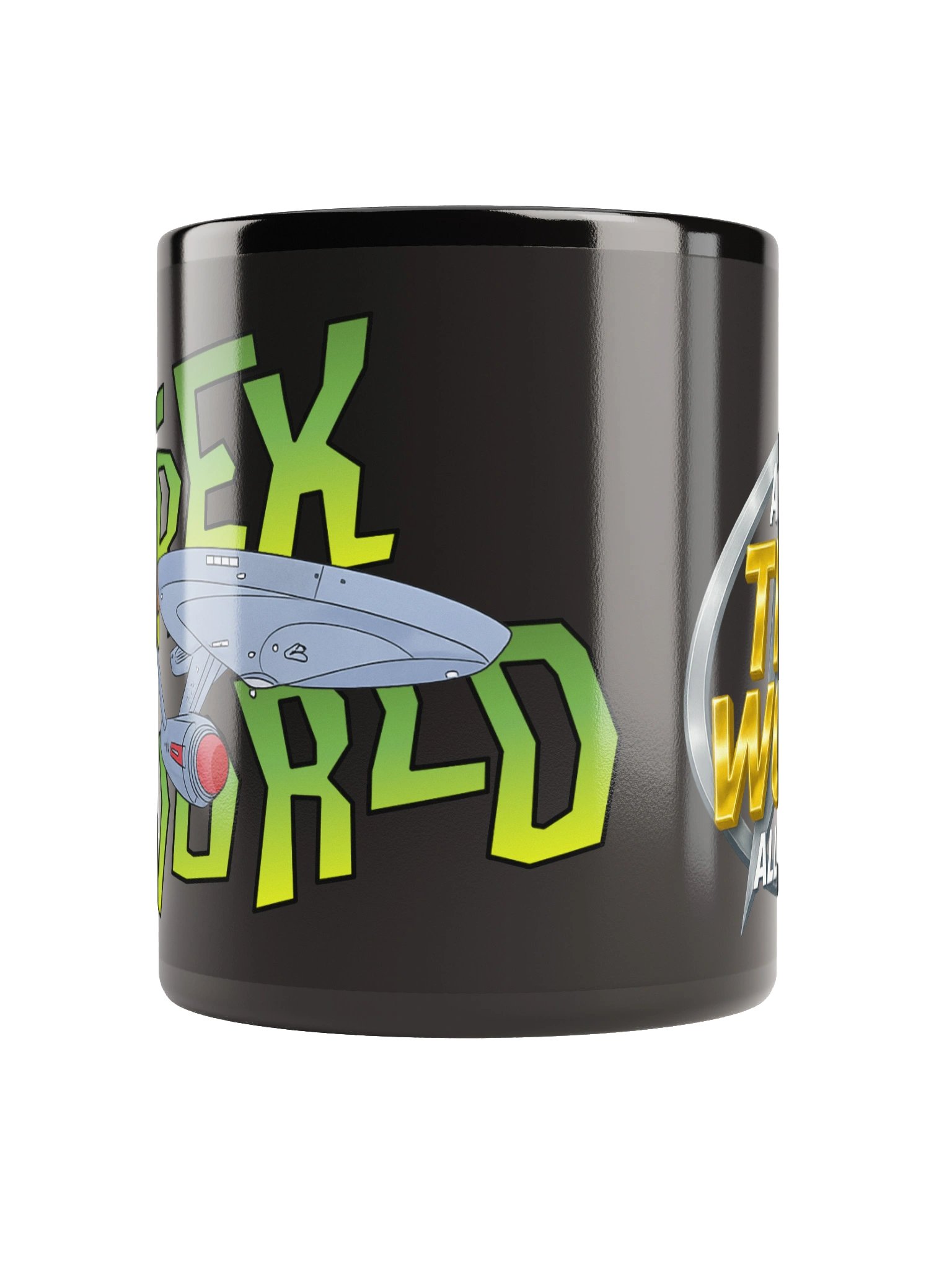 Trek World Logo Black Glossy Mug product image (9)