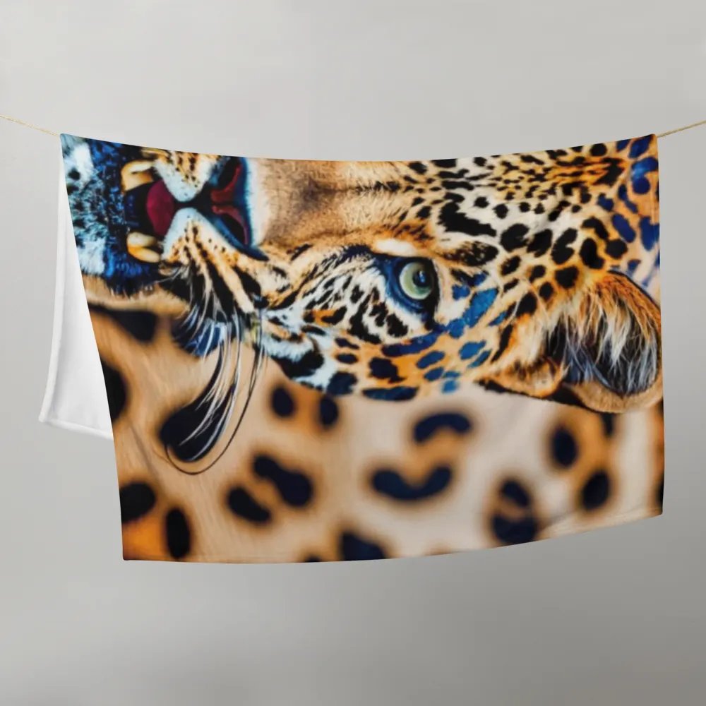 Big Cat 3D Leopard Print Design Throw Blanket product image (11)