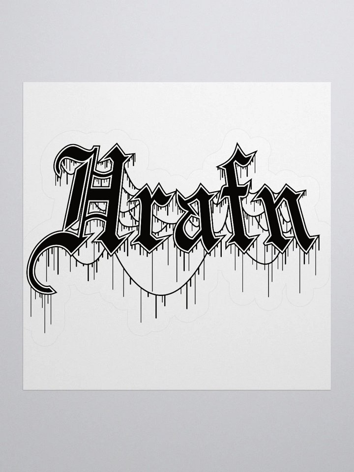 Hrafn Gothic Logo Kiss Cut Stickers product image (1)