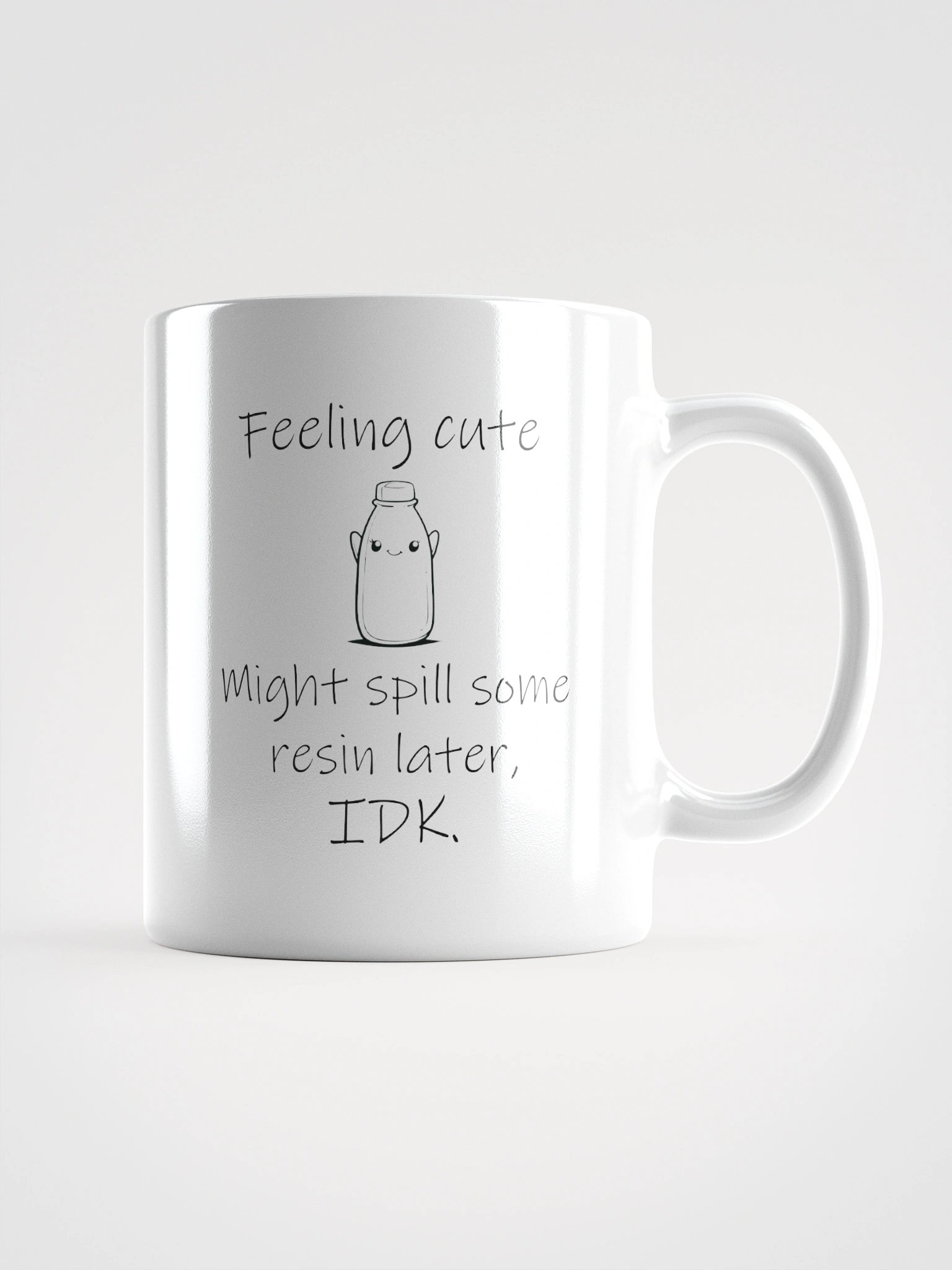 Feeling Cute - White Ceramic Mug product image (1)
