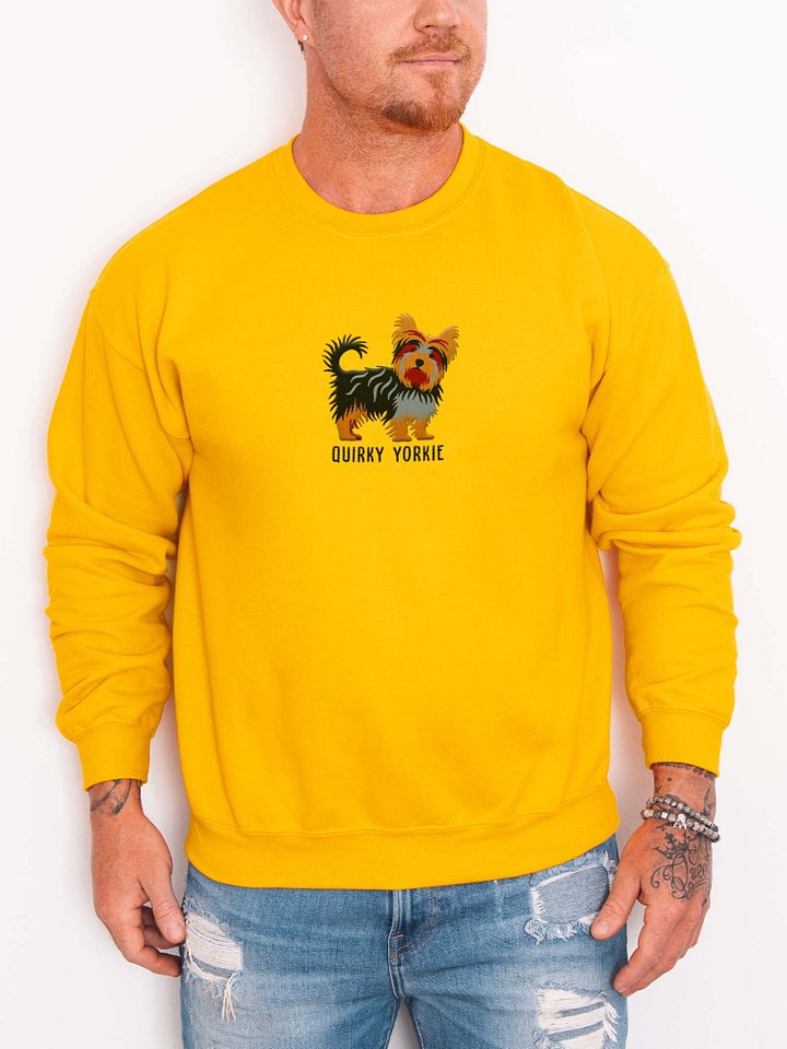 Quirky Yorkie Sweatshirt (Embroidered) of a Yorkshire Terrier product image (2)