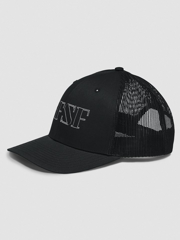 GFSF white outline trucker hat product image (11)