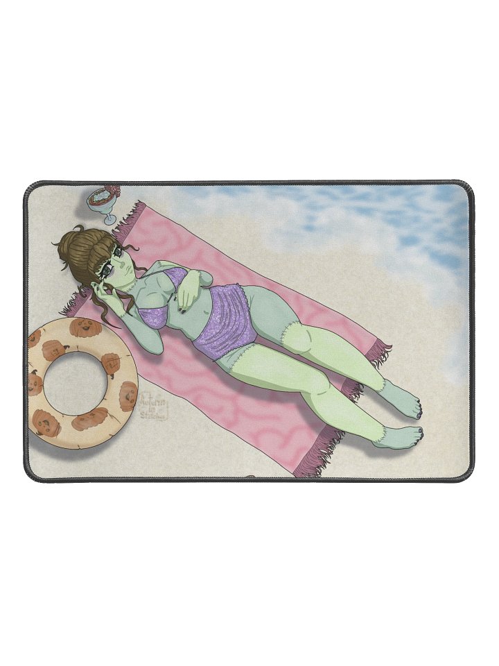 Autumninstitches Beach day deskmat product image (1)