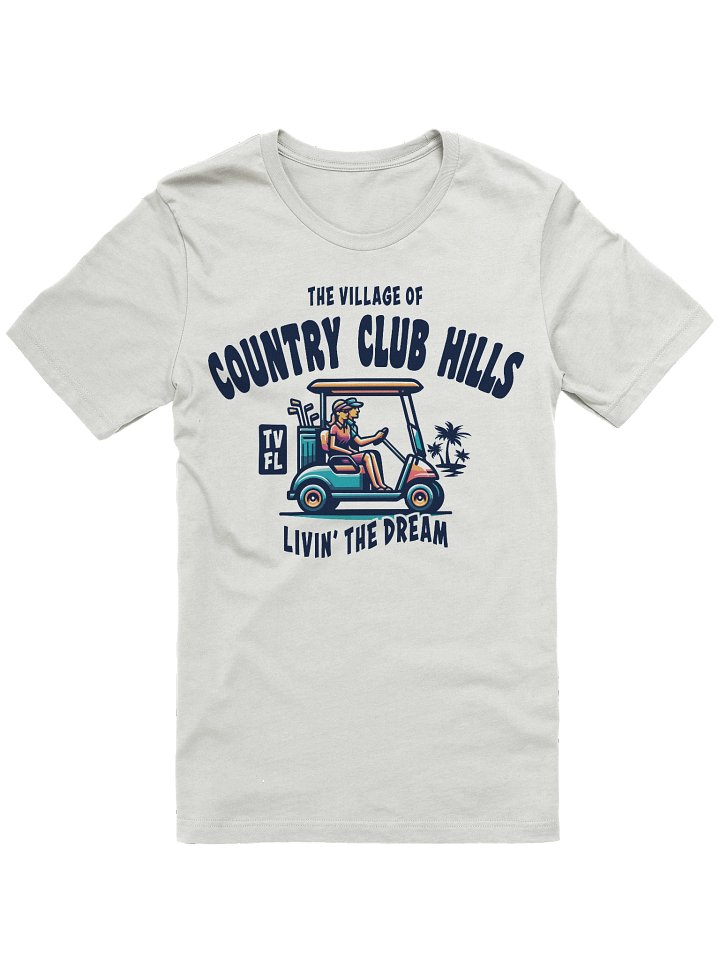 The Village of Country Club Hills TV FL Golf Cart Design T-Shirt product image (7)