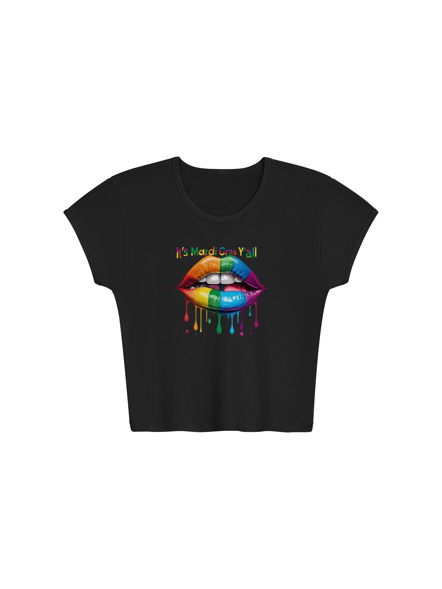 It’s Mardi Gras Y’all Crop Tee product image (4)