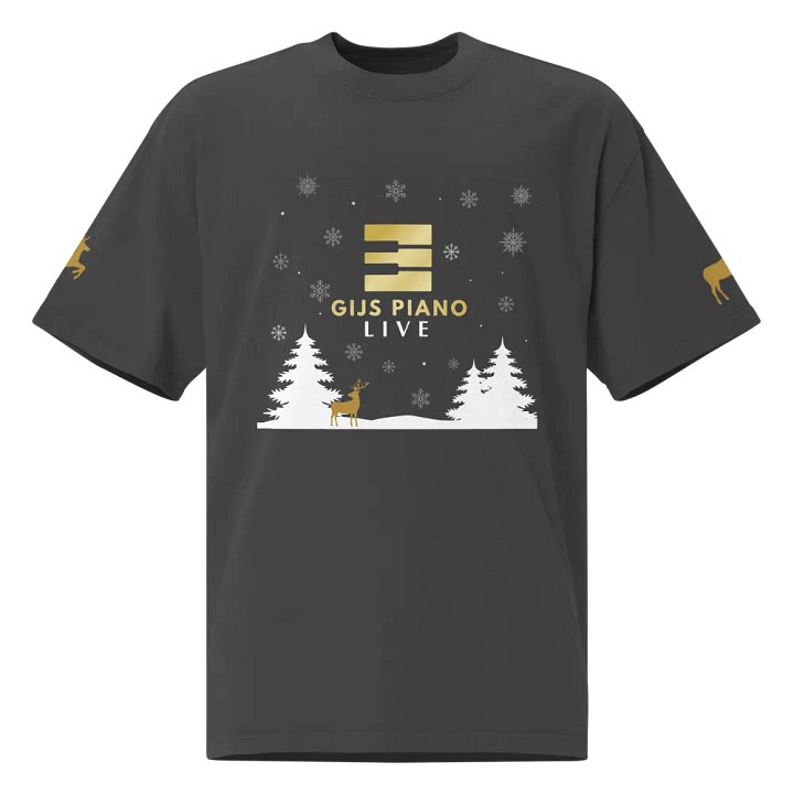 Winter Wonderland - AS Colour Premium Oversized Faded T-Shirt (Gijs Piano LIVE) product image (1)
