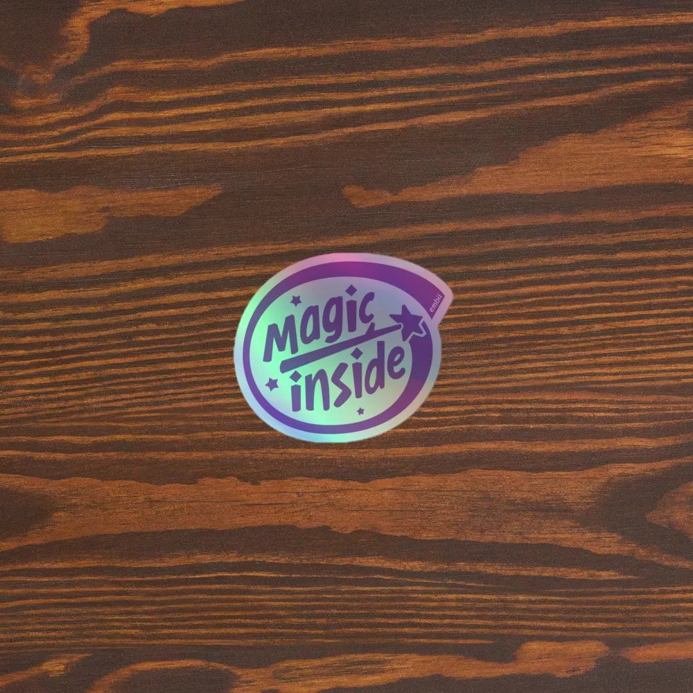 magic inside holo sticker product image (3)