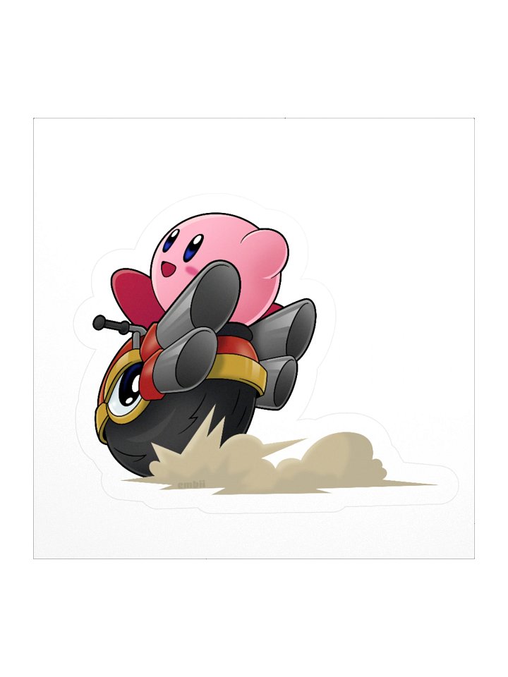 kirby wheelie sticker product image (1)