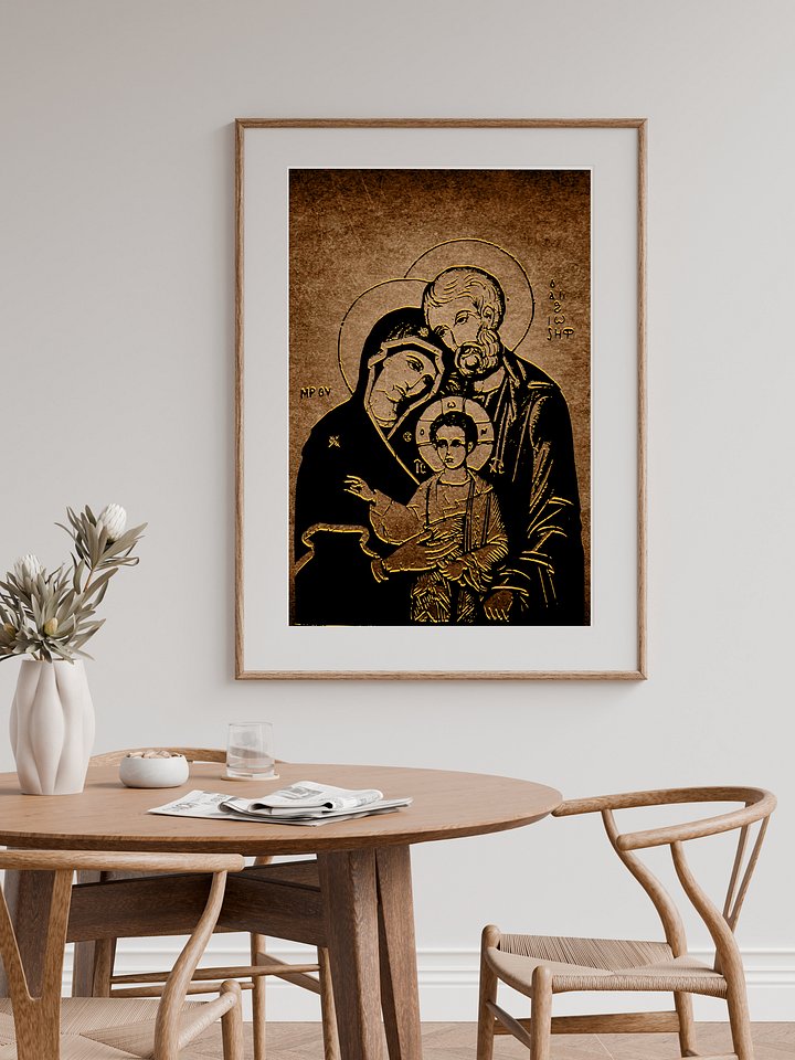 Holy Family Orthodox Christian Icon Art – Religious Digital Download, Printable Catholic Wall Decor product image (2)