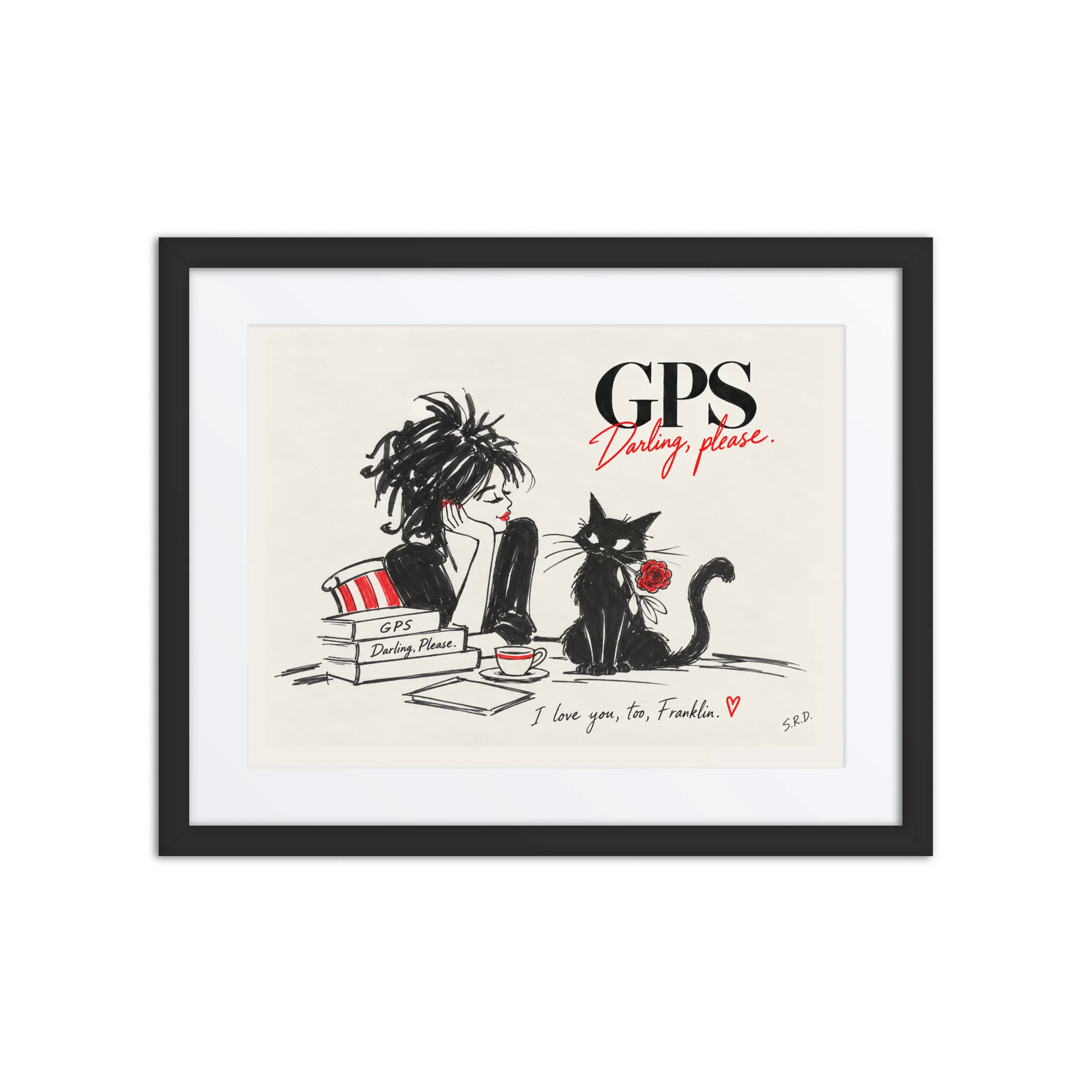 I Love You, Too, Franklin — Darling, Please Art Print product image (1)