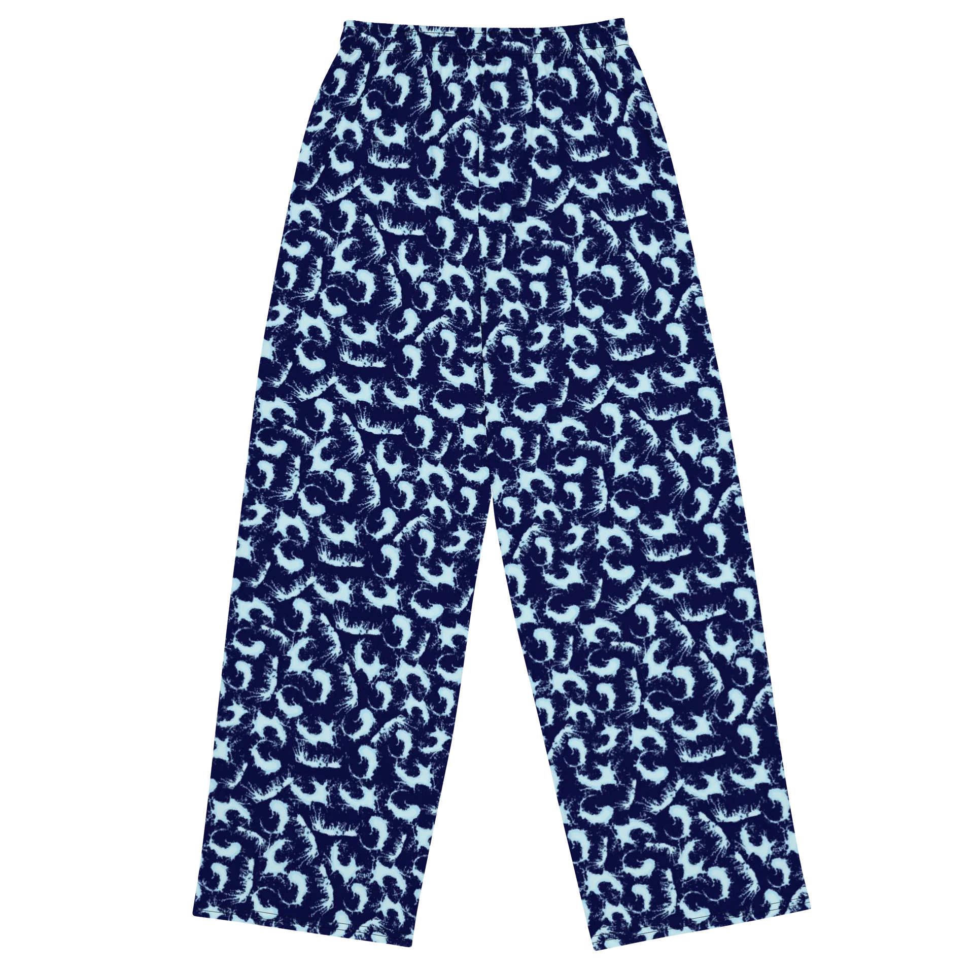 Comfortable Wide-Leg Pants with Bold Abstract Brush Strokes product image (2)