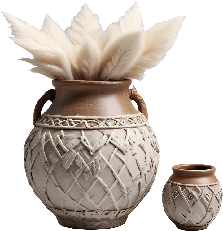 Scandinavian Nest – Rustic Nordic Vases PNG product image (1)