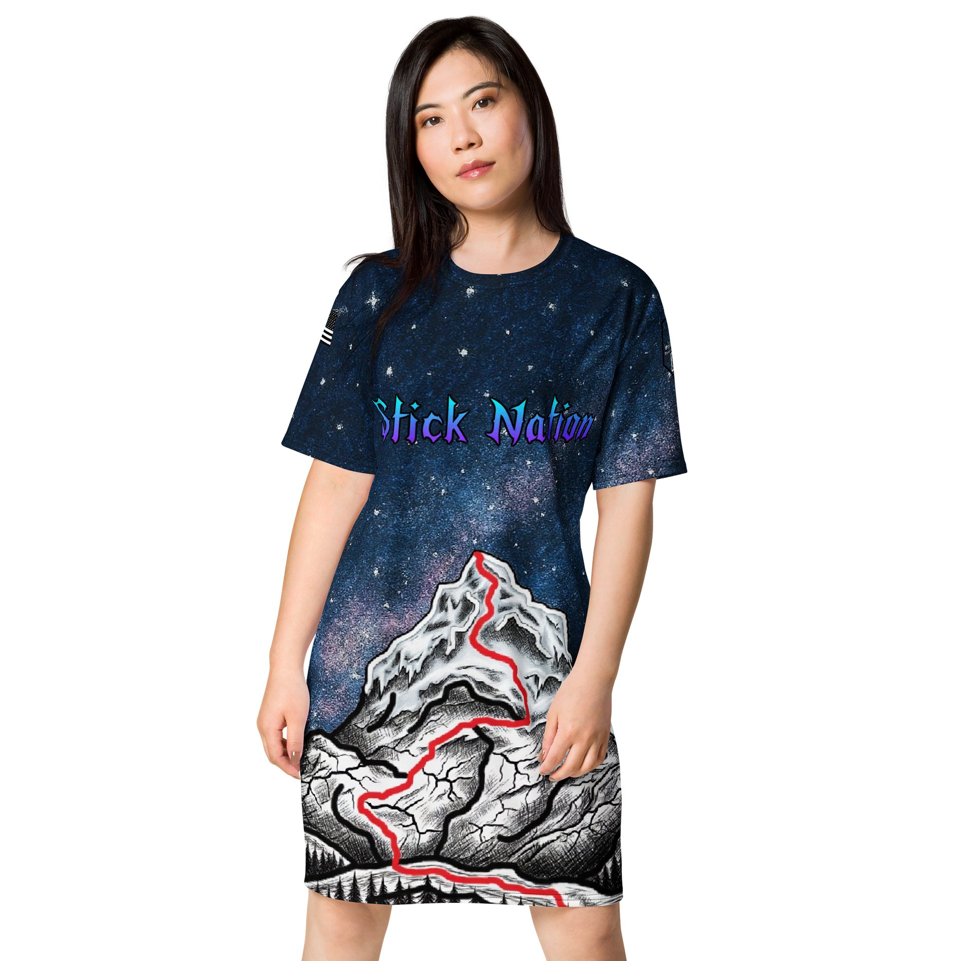 Stick Nation T‑Shirt Dress product image (1)