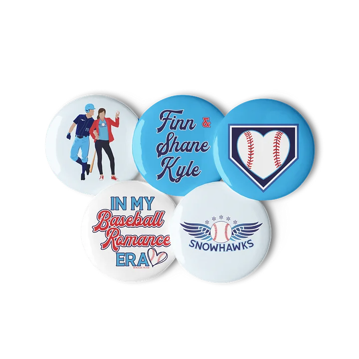 Snowhawks Baseball Wings Pin Set product image (2)