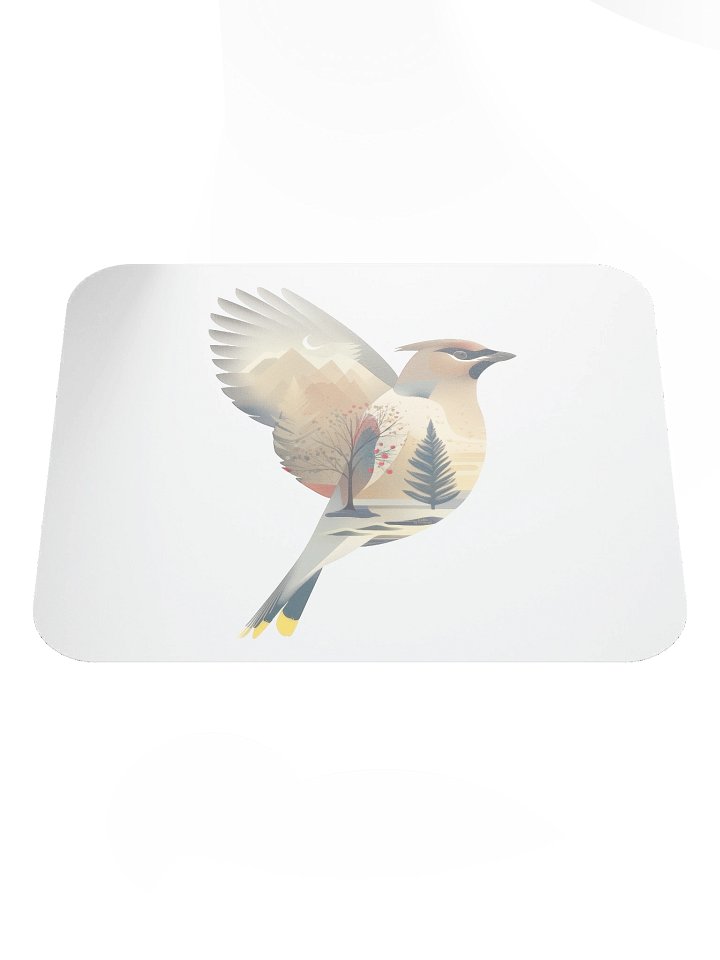 Cedro The Cedar Waxwing (Western Abstract) - A Honeysada Mousepad product image (1)