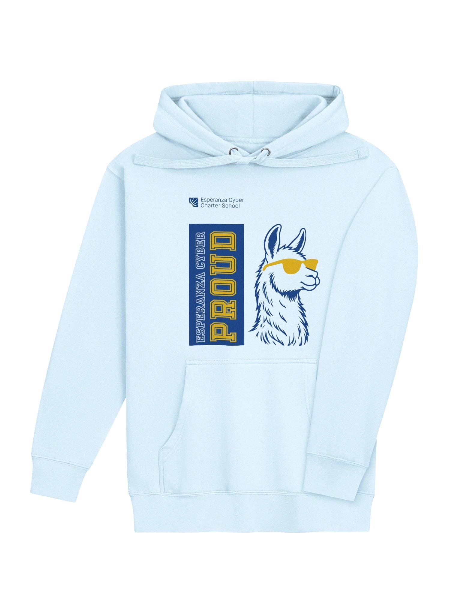 Llama Hoodie in Sky Blue product image (4)