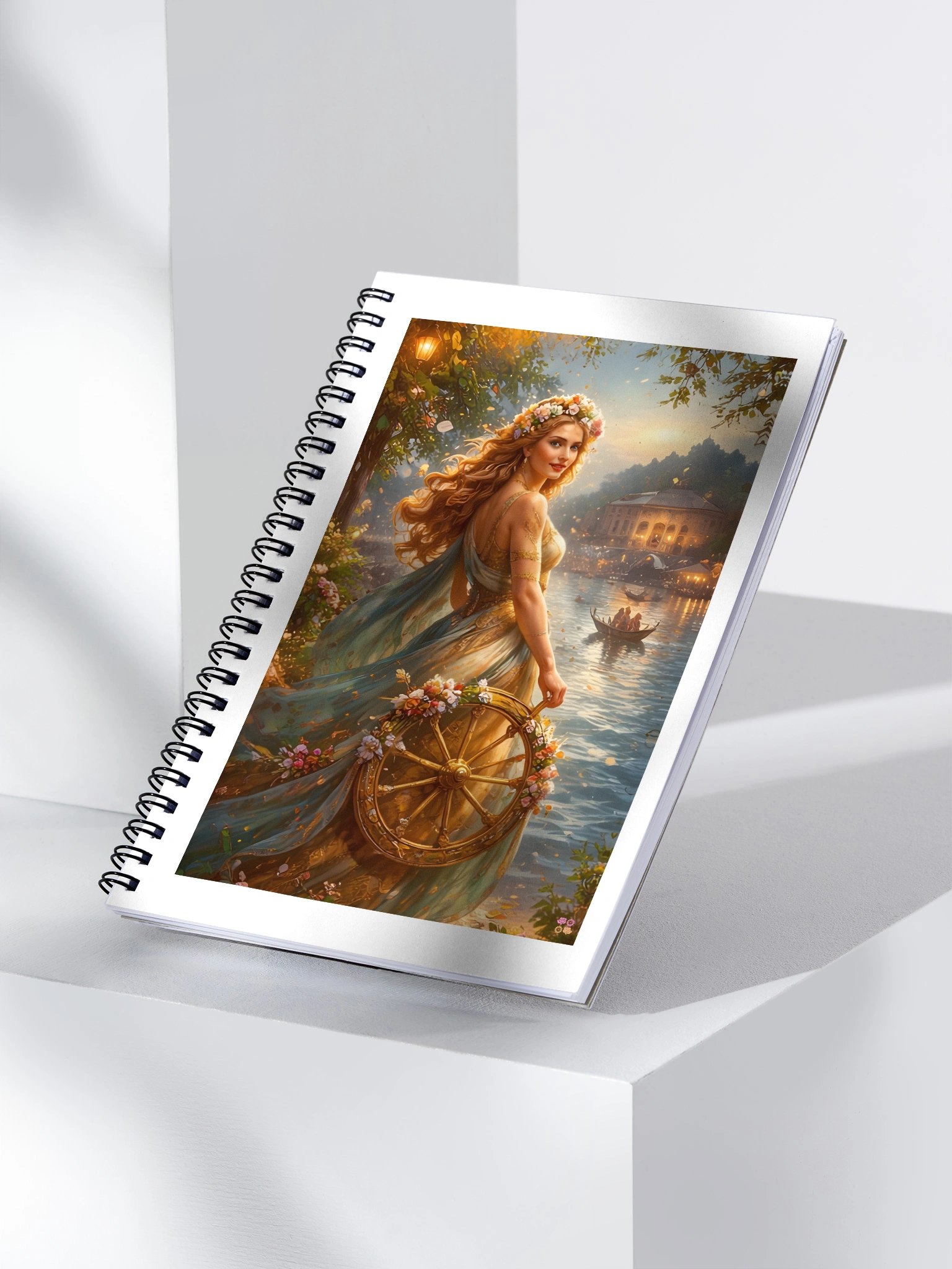 Goddess Fors Fortuna, River Celebration Spiral Notebook product image (3)