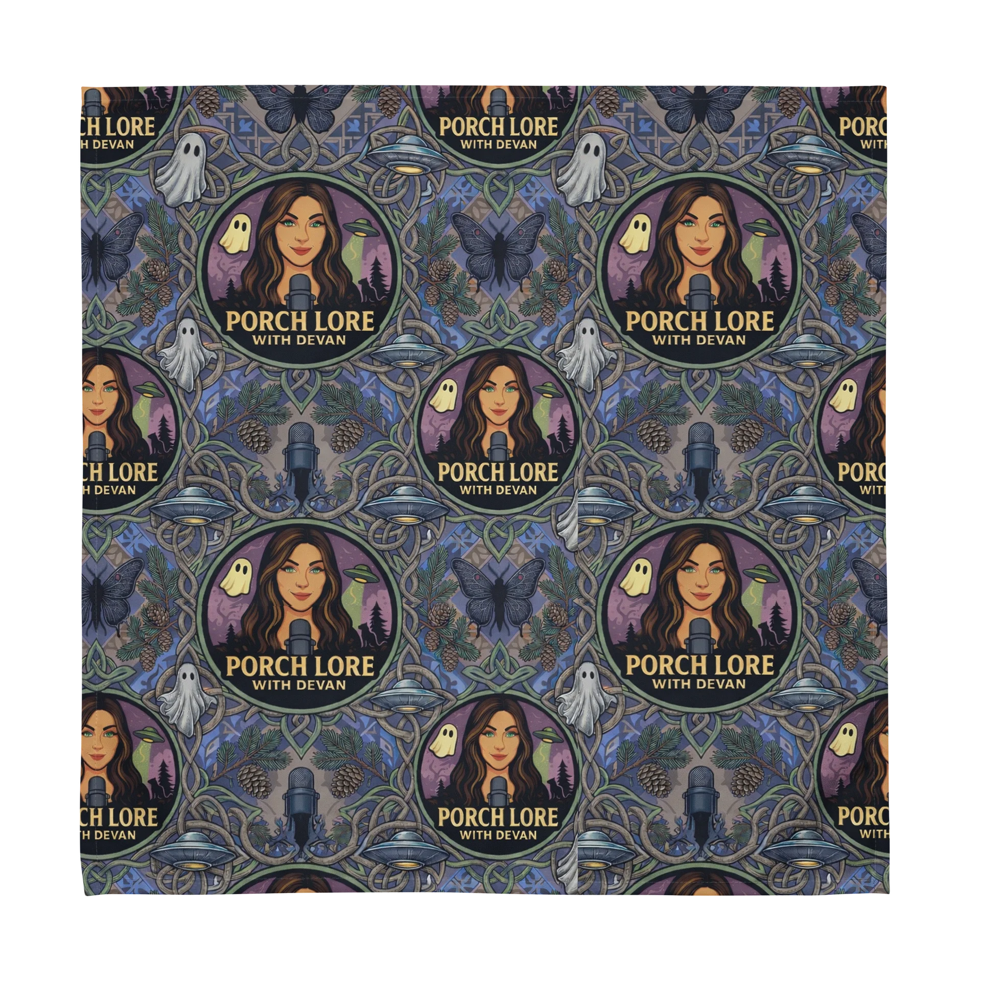 PORCH LORE DEVAN PERIWINKLE MOTH TABLE NAPKINS product image (2)