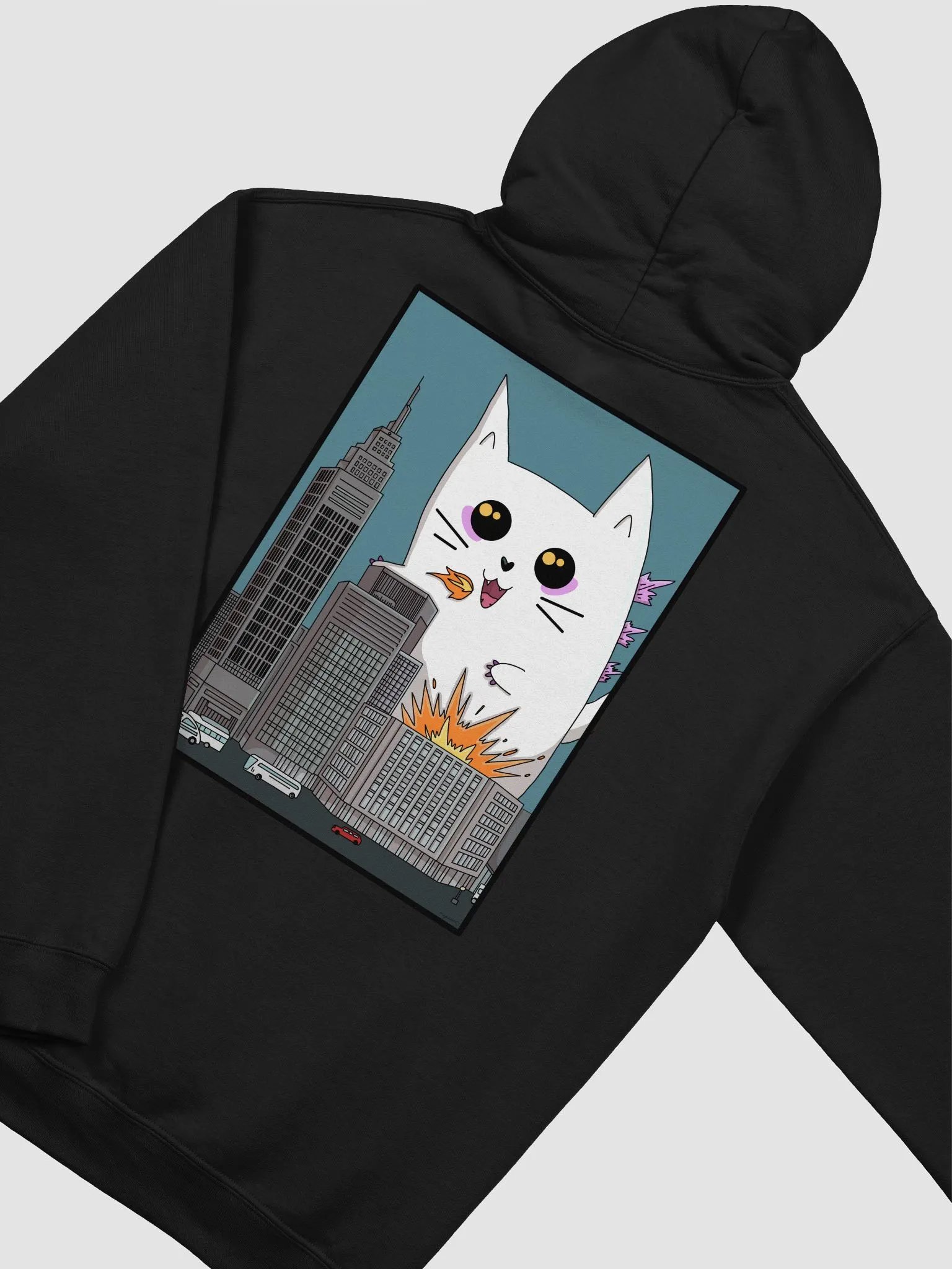 Catzilla! hoodie (back design) (front logo) product image (23)