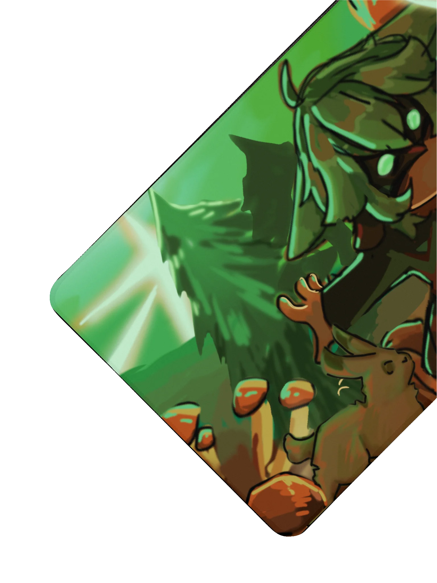Frumpy Geen and Red Magic Desk Mat product image (1)
