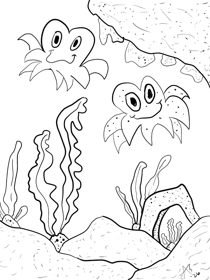TSStechAngel's World - HappyOctos Coloring Page product image (1)