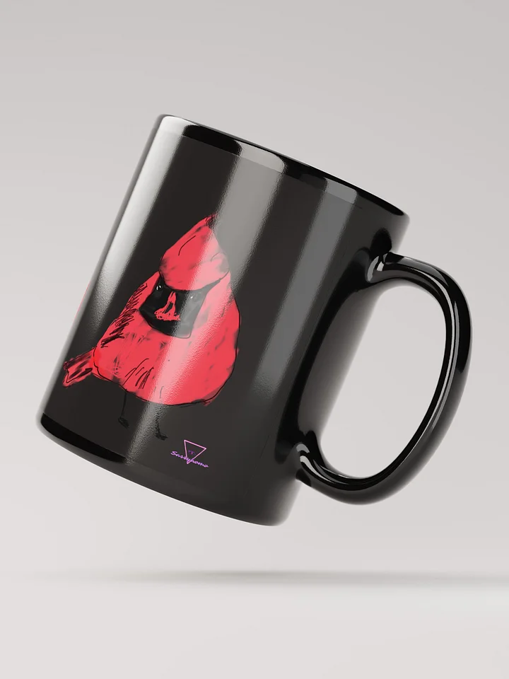 Shirley’s Cardinal Black Glossy Mug product image (3)