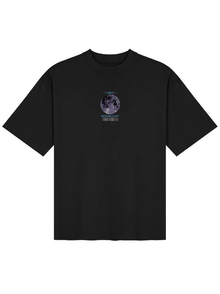 “Moonlight” Unisex Oversized T-Shirt in Black product image (1)