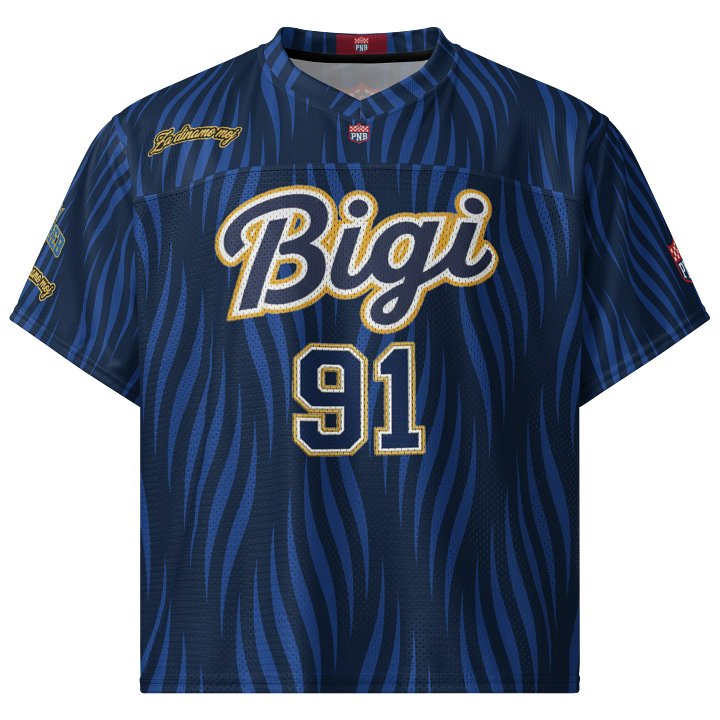 Bigi 91 All-Over Print Boxy Football Jersey product image (1)
