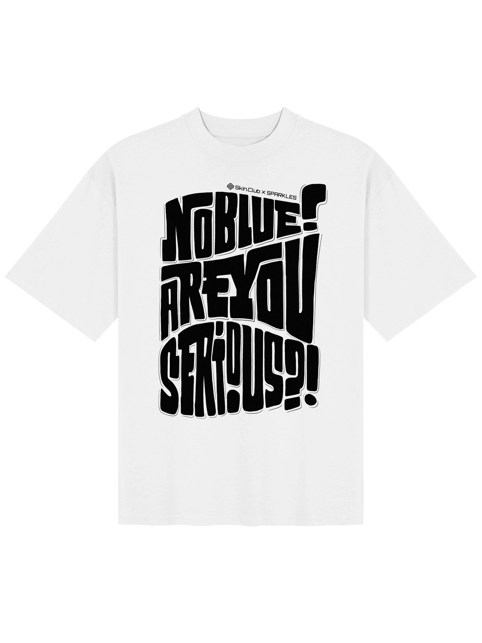 Sparkles x Skin.Club lmtd edition oversized T-Shirt - White product image (1)
