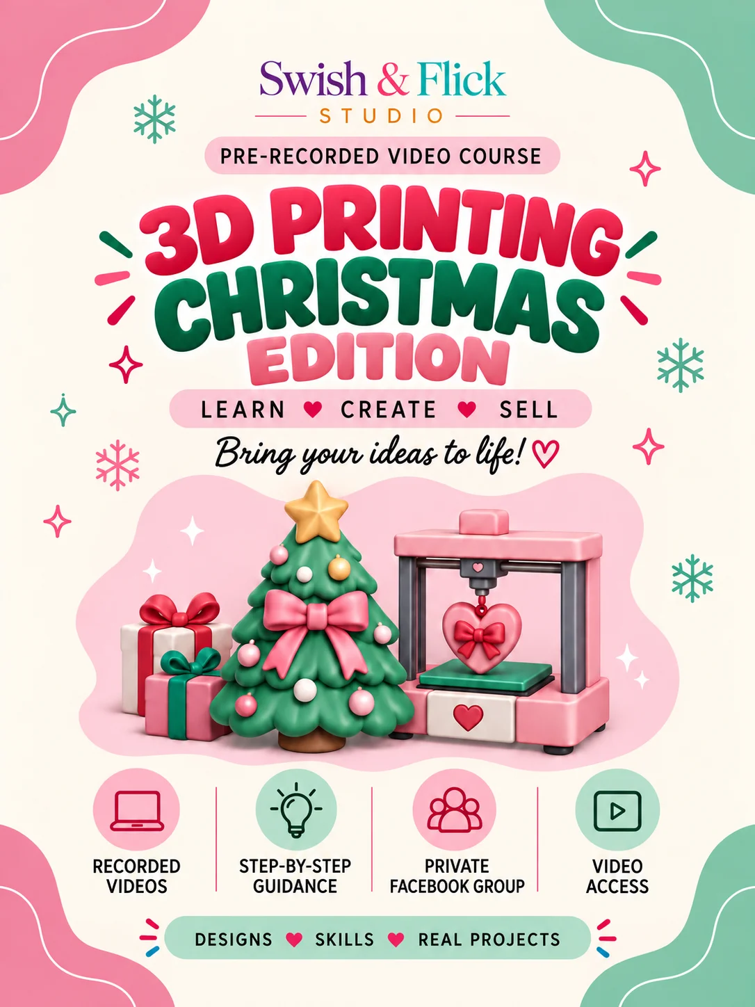 3D Printed Products to Sell — Christmas Edition | Pre-Recorded Course in English product image (1)