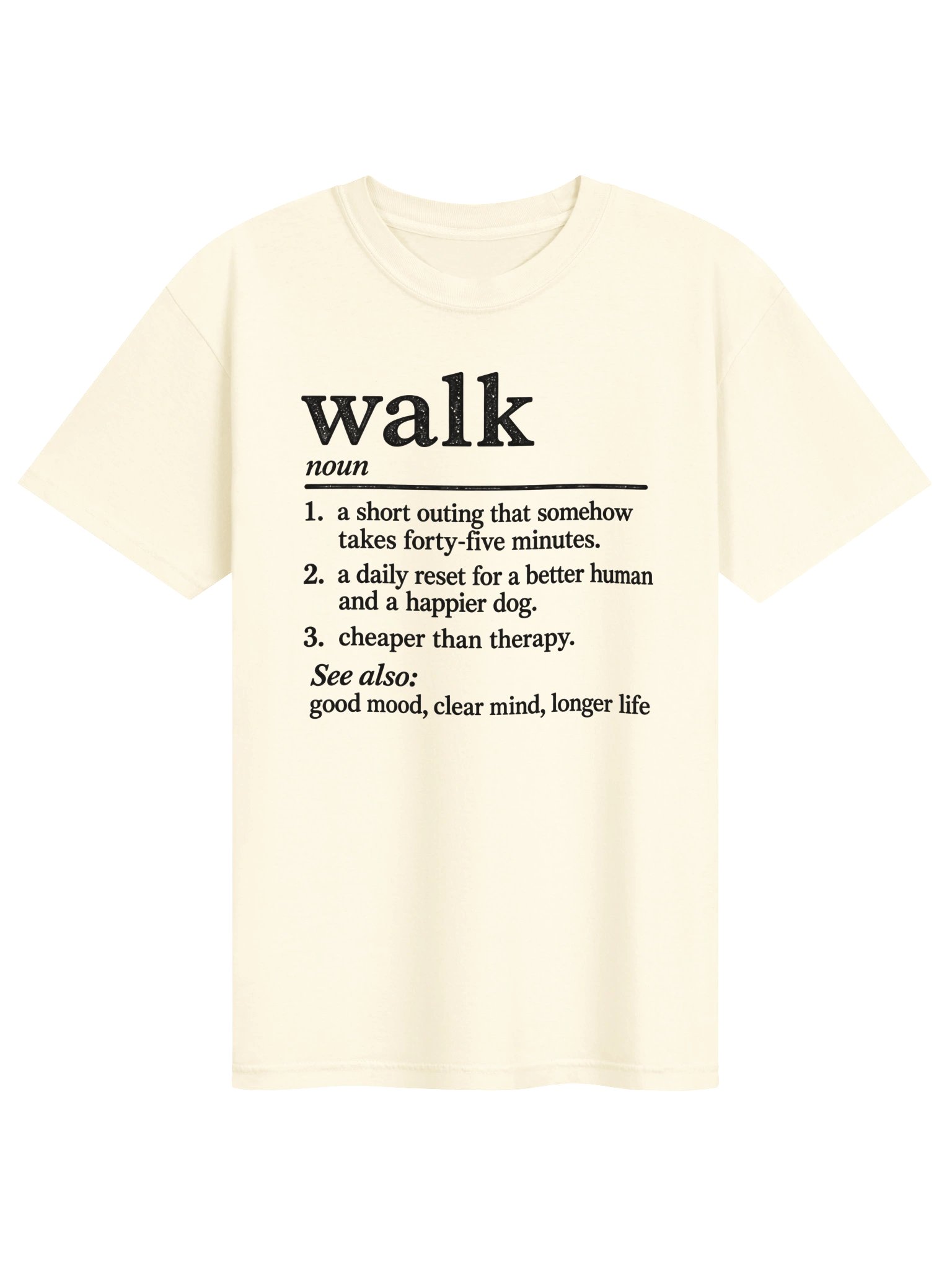 Funny Dog Walking T-Shirt | Dog Lover Definition Shirt | Dog Mom Dog Dad Graphic Tee product image (6)
