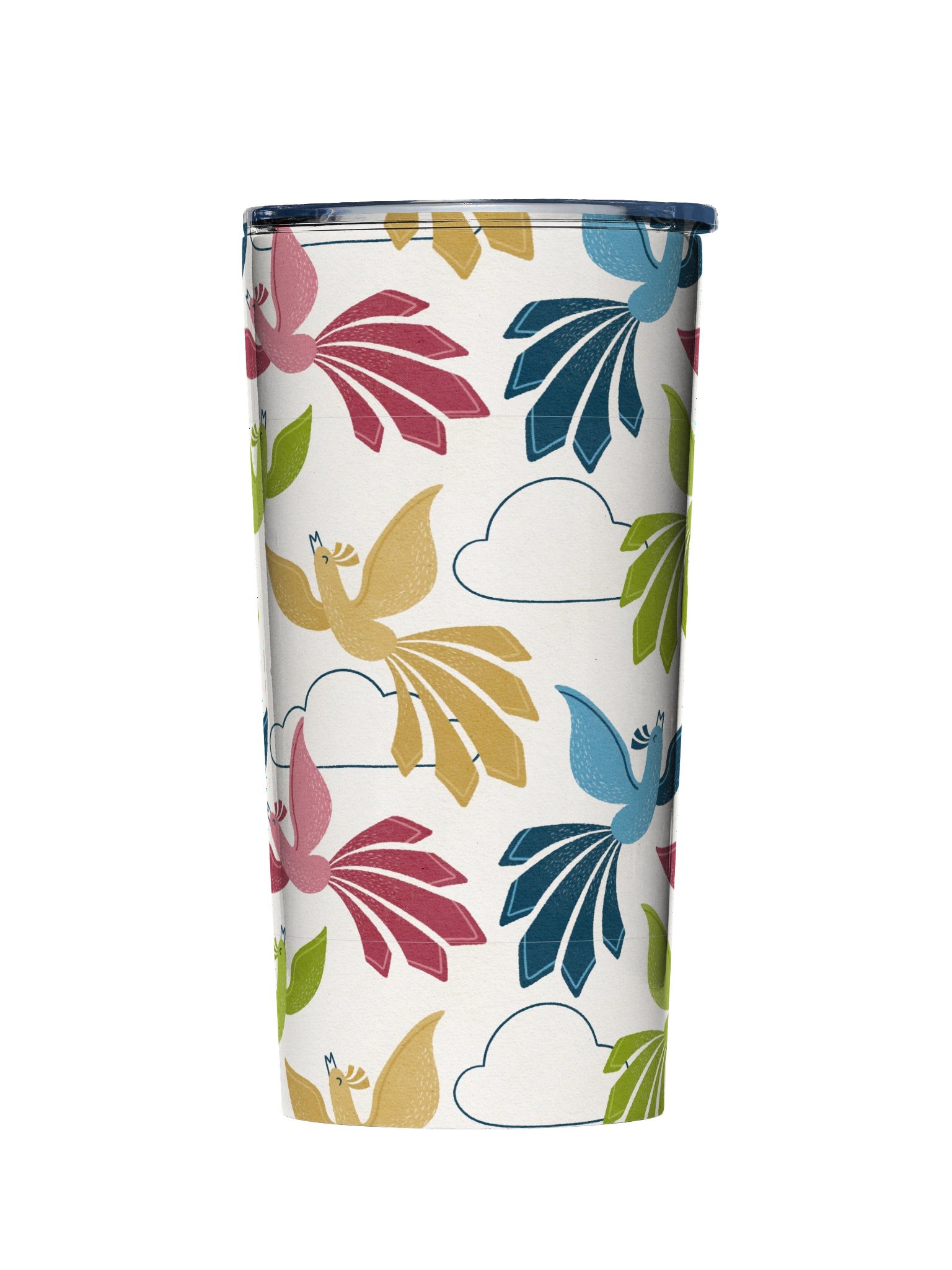 Mid-Century Modern Firebirds 20oz Stainless Steel Tumbler product image (1)