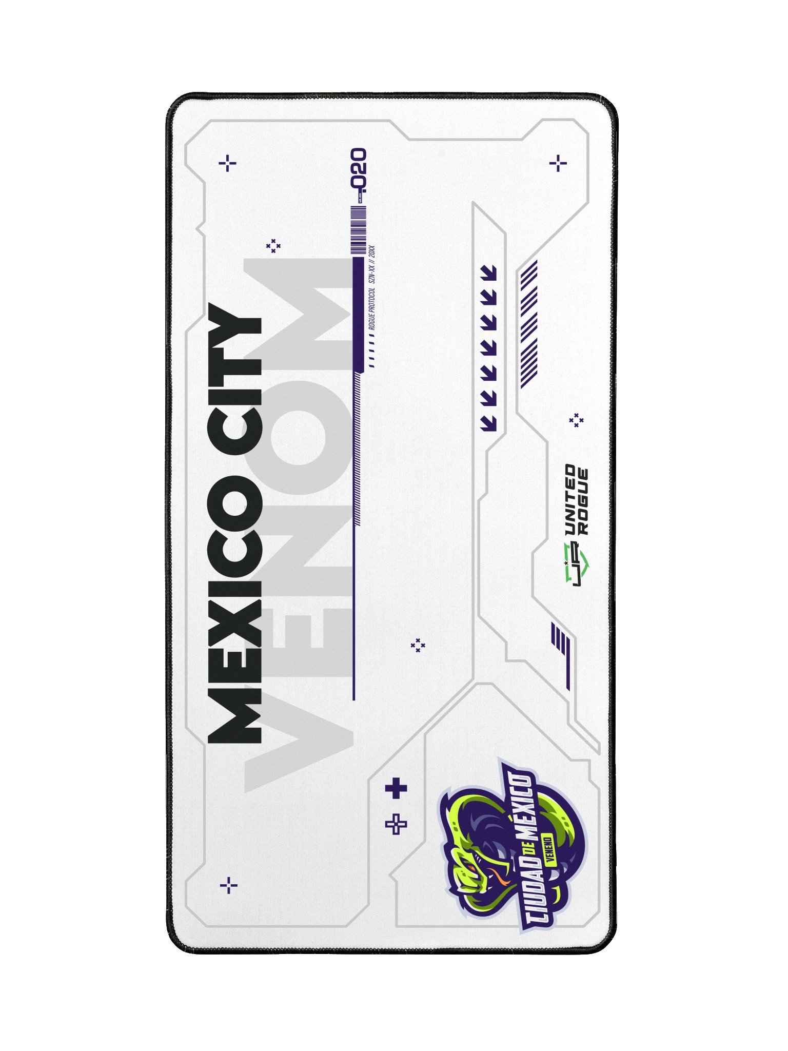 Mexico City Venom White Desk Mat product image (2)
