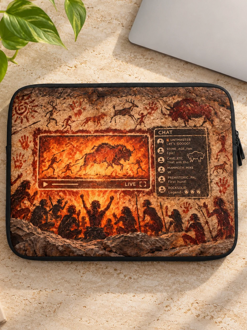 The Prehistoric Livestream Laptop Sleeve product image (3)