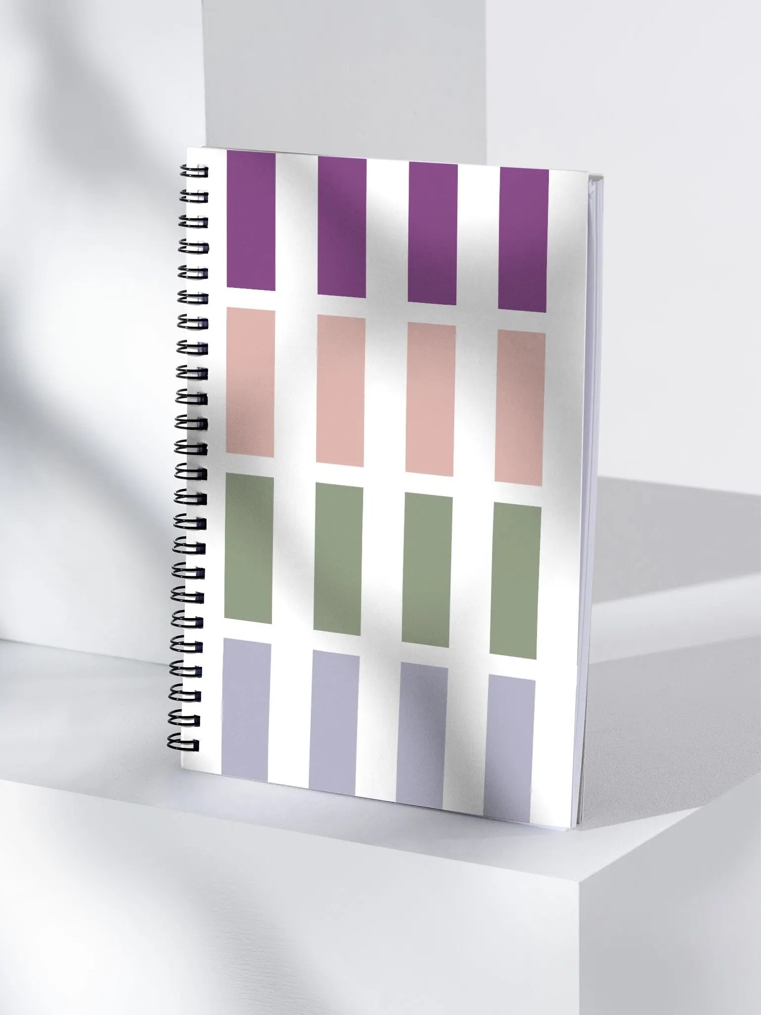 Contrasting Colores Rectangle Patterns Spiral Notebook product image (3)