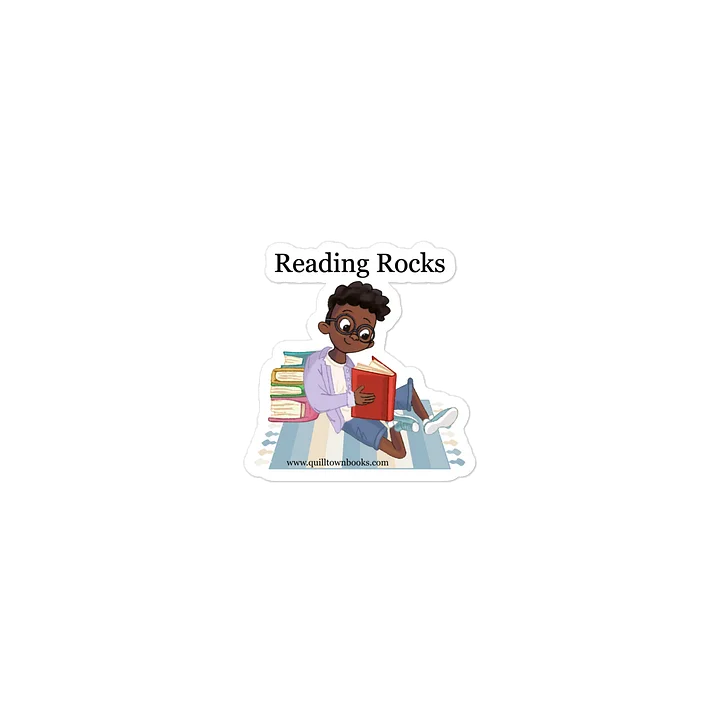 Reading Rocks Die Cut Sticker product image (2)