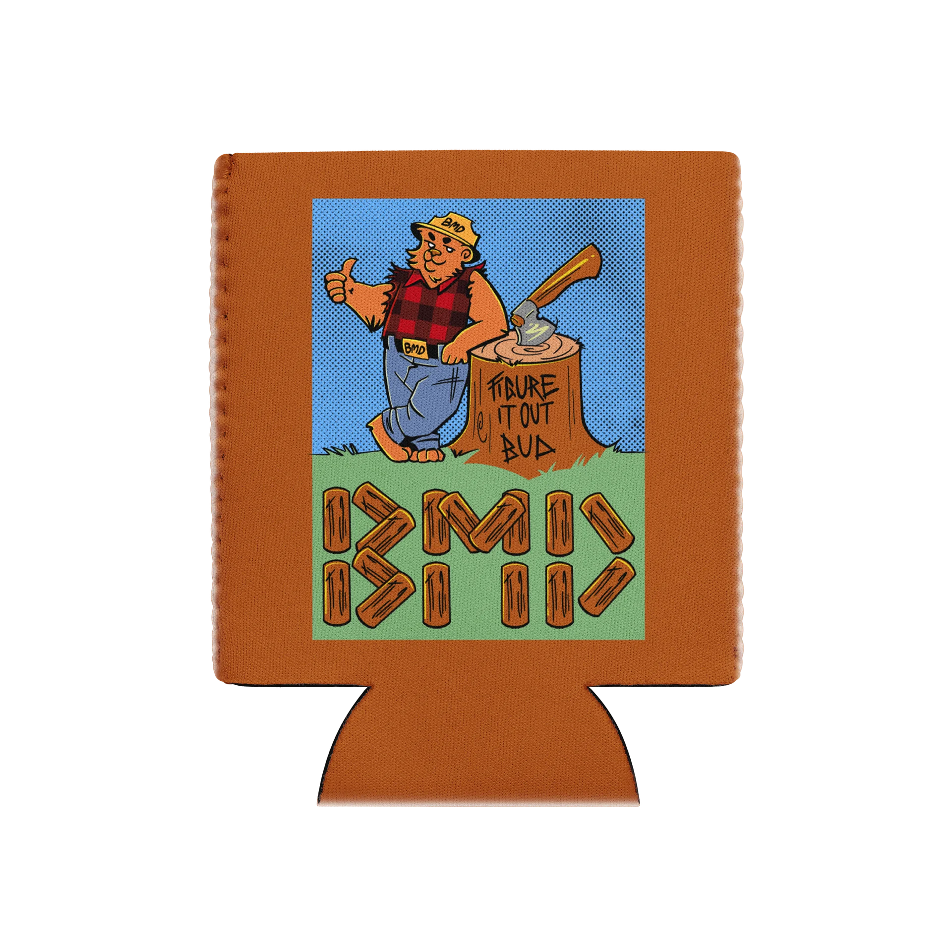 Lumberjack Bear BMD Wrestling Koozie product image (10)