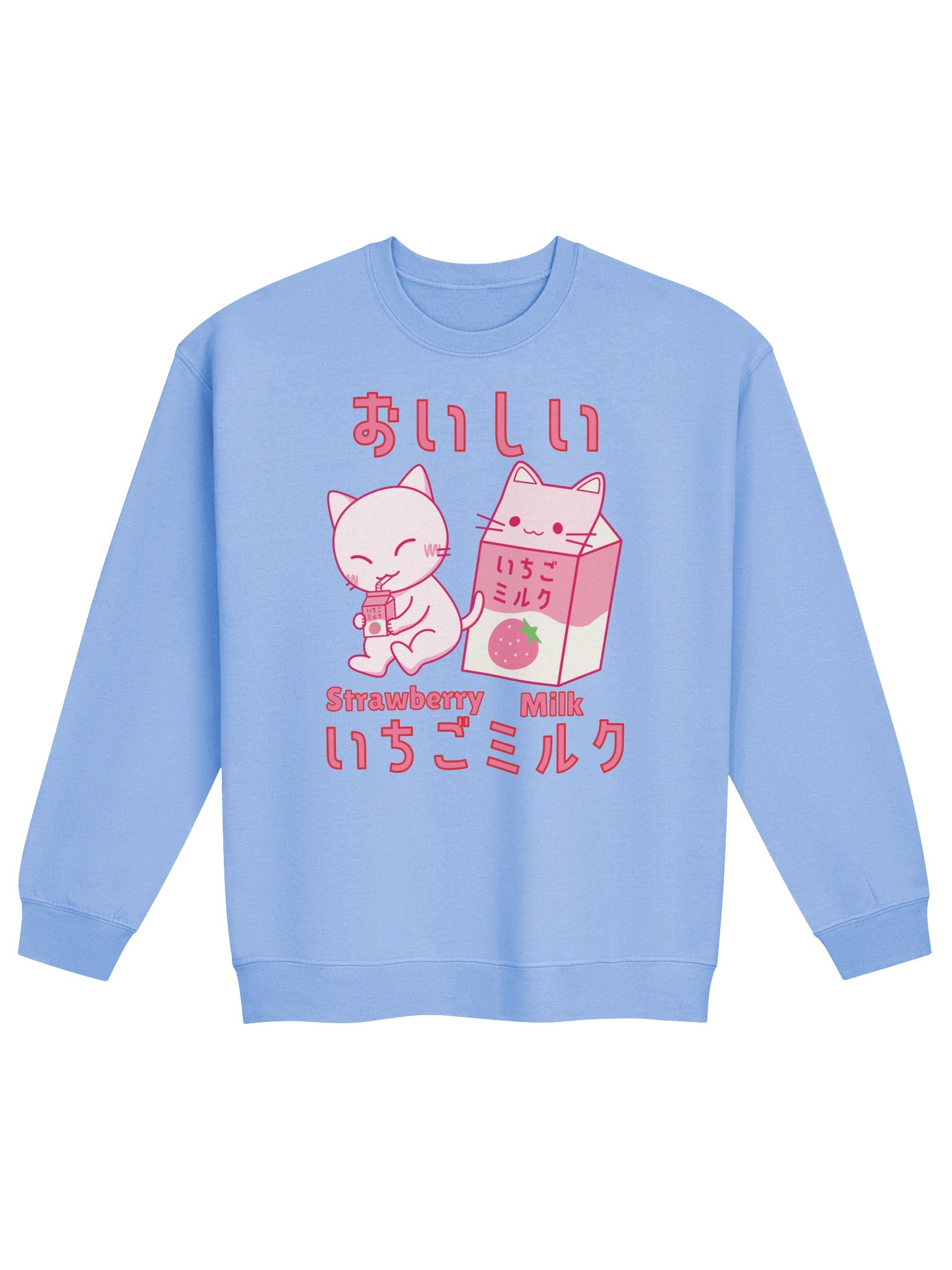 Strawberry Milk Cat - Unisex Adult Sweatshirt product image (1)