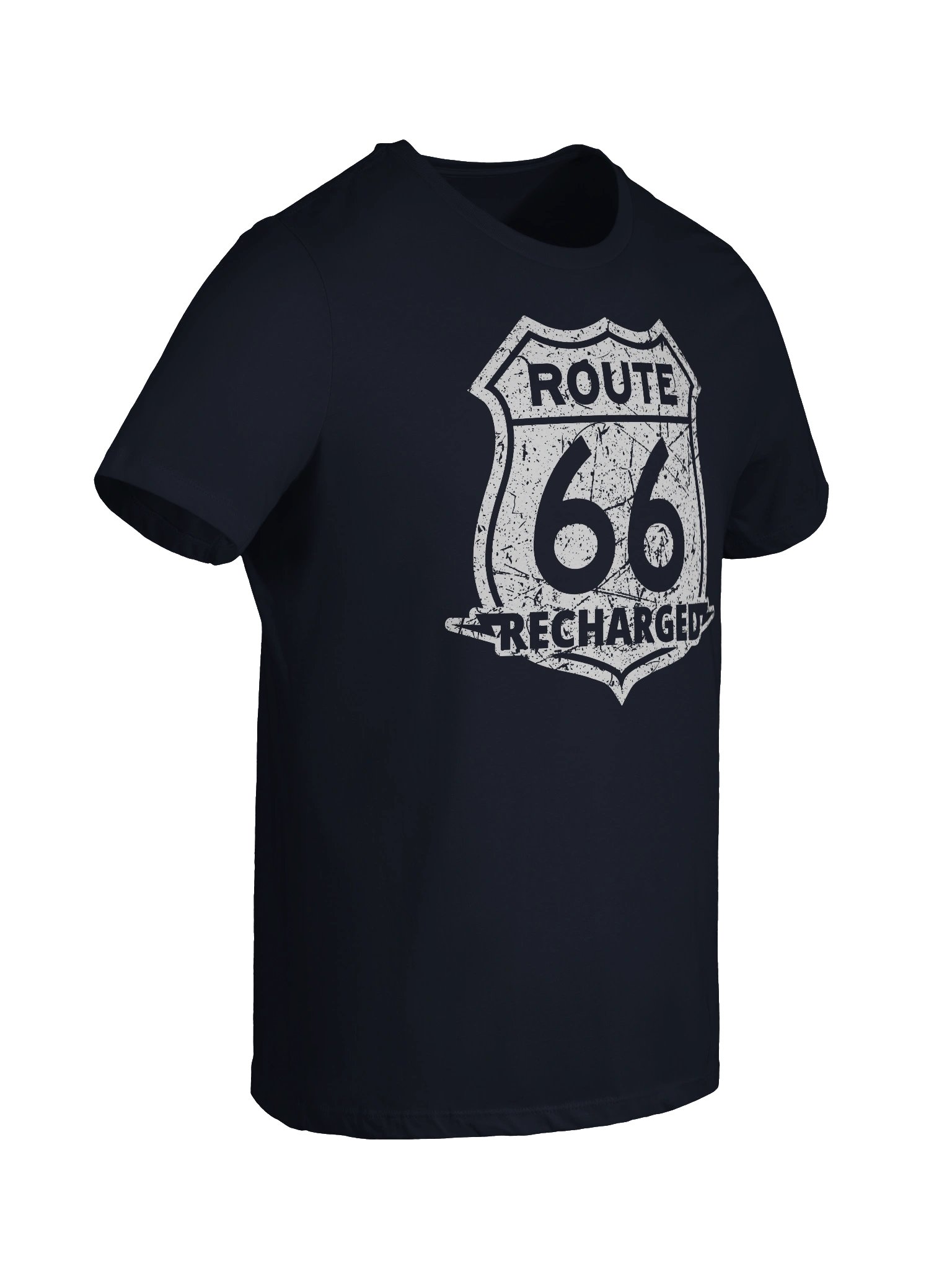 Route 66 Recharged - White Faded Shield (Womens) product image (44)