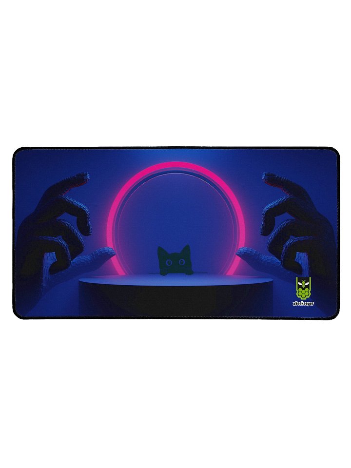 Lurking Cat Desk Mat product image (1)